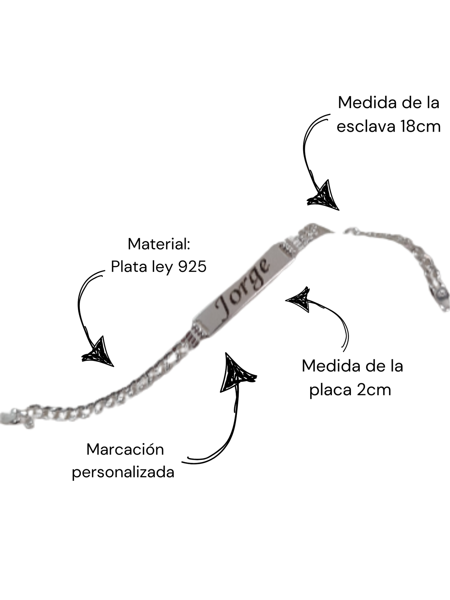 Esclava en plata de caballero