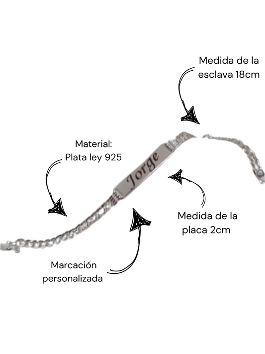 Esclava en plata de caballero