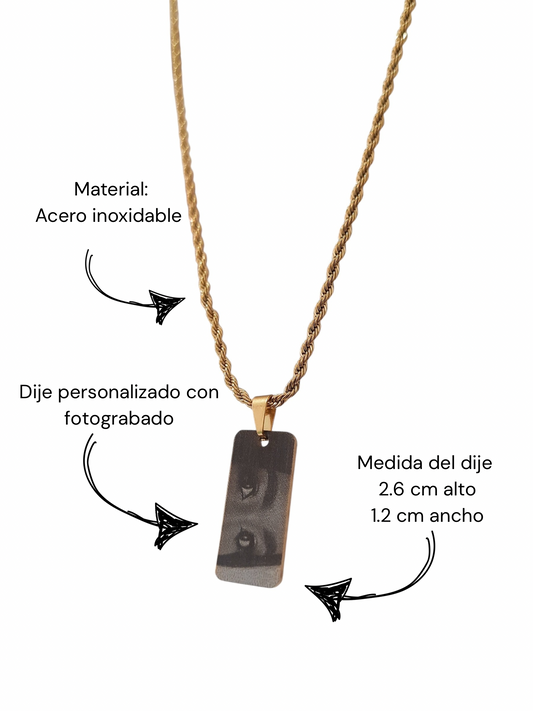 Cadena mirada dorada