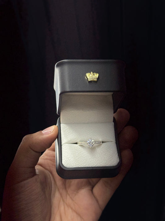 Anillo promesa con baño en plata - Extravaganza accesorios