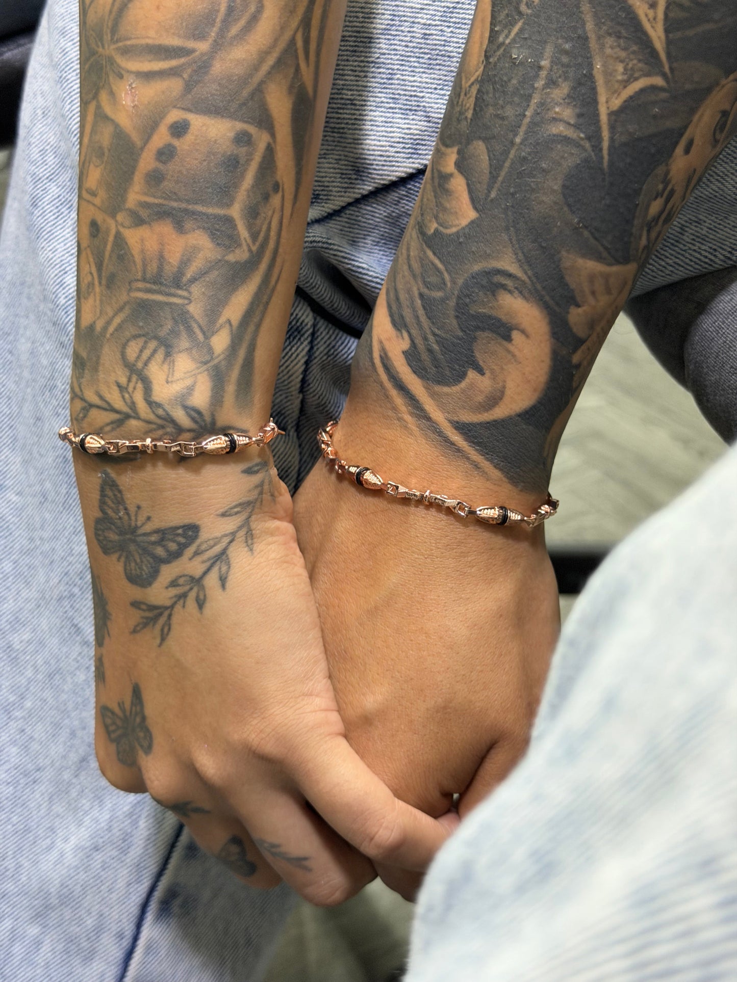 Pulseras tejido dubai para pareja - Extravaganza accesorios