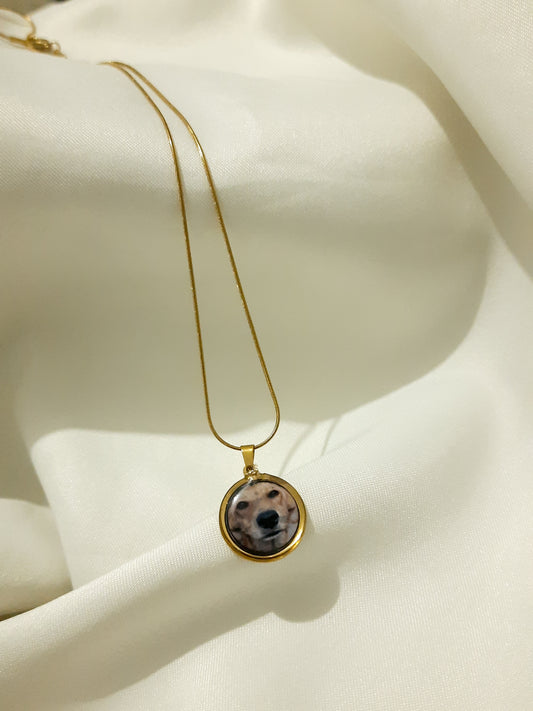 Cadena recuerdo (fotografia a color ) 1.5 Cm diametro