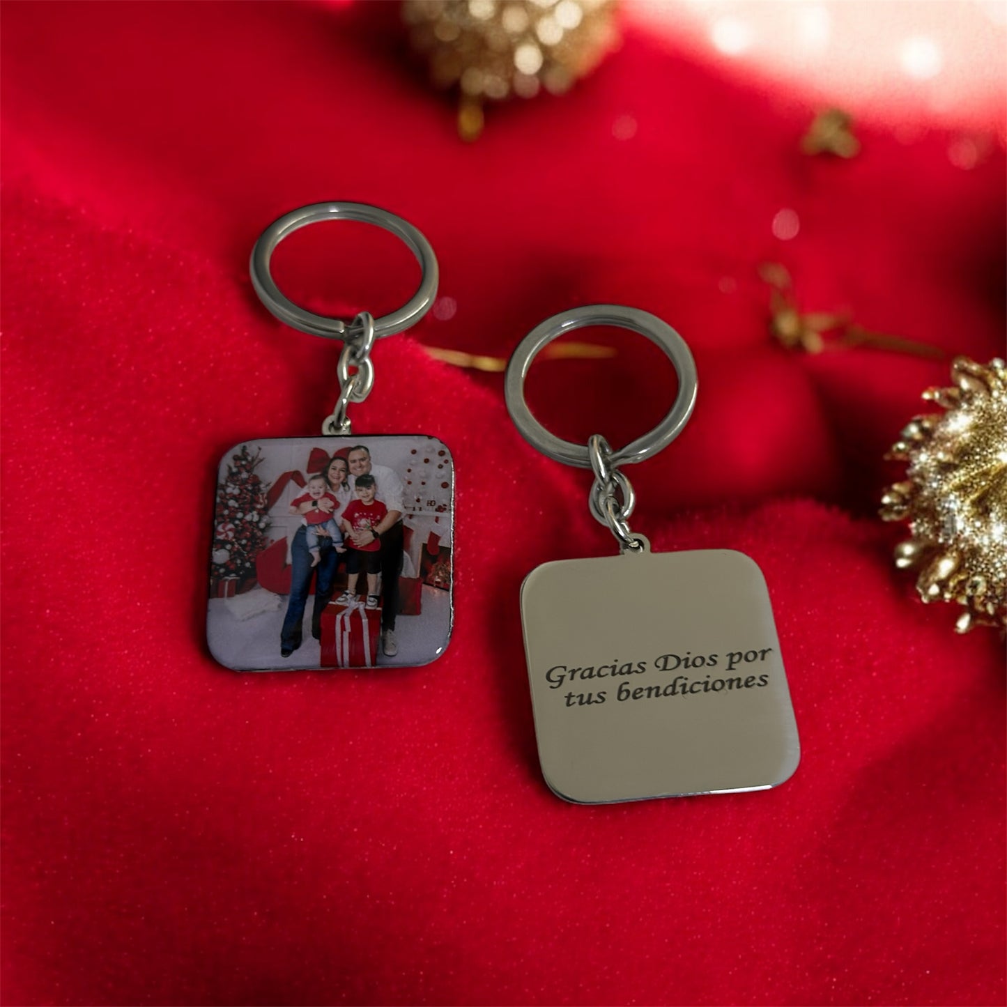 Llavero personalizado cuadrado