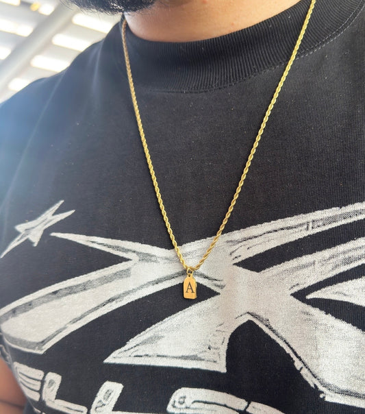Cadena dije rectangular mini
