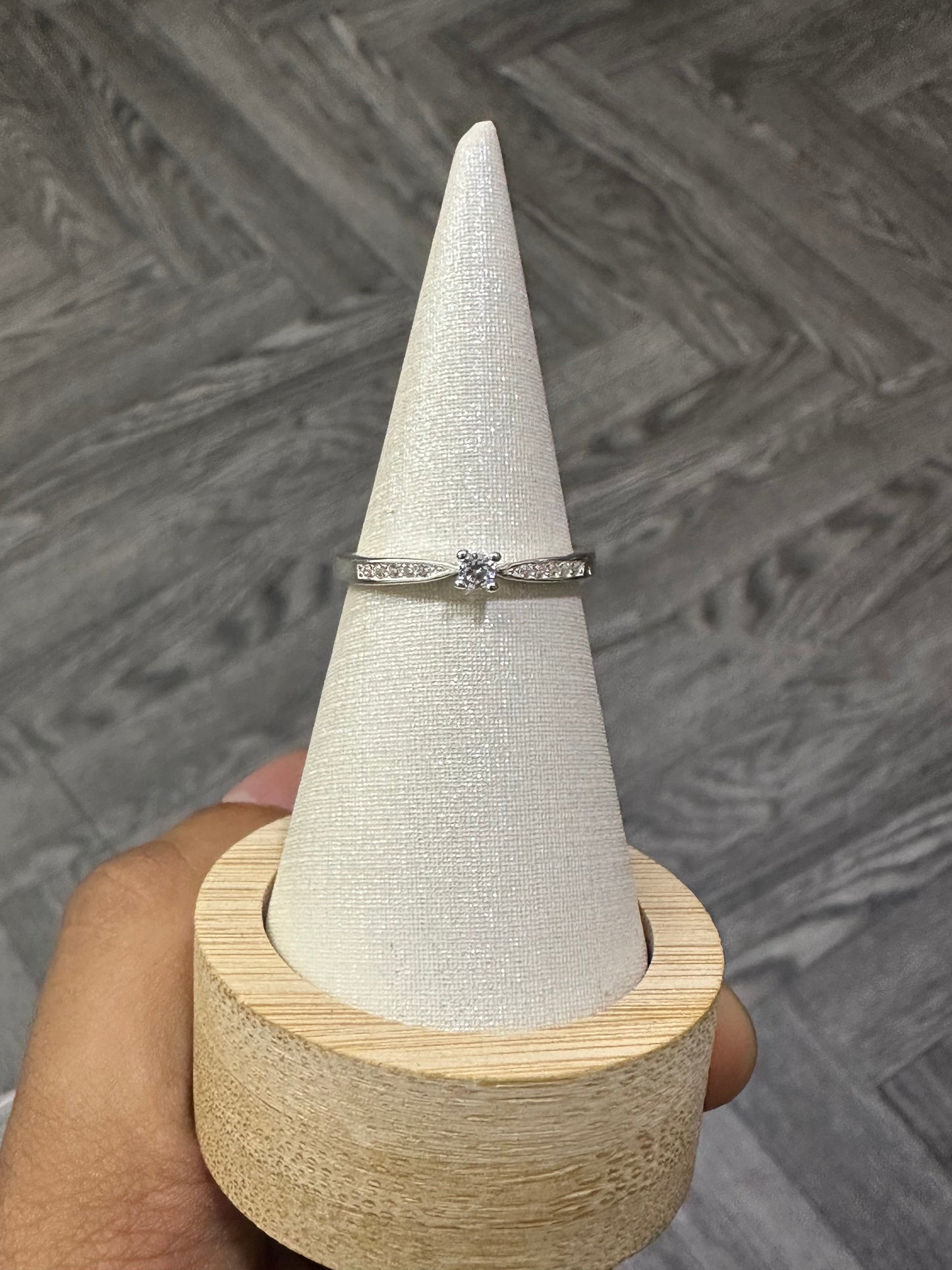 Anillo promesa circon pequeño - Extravaganza accesorios