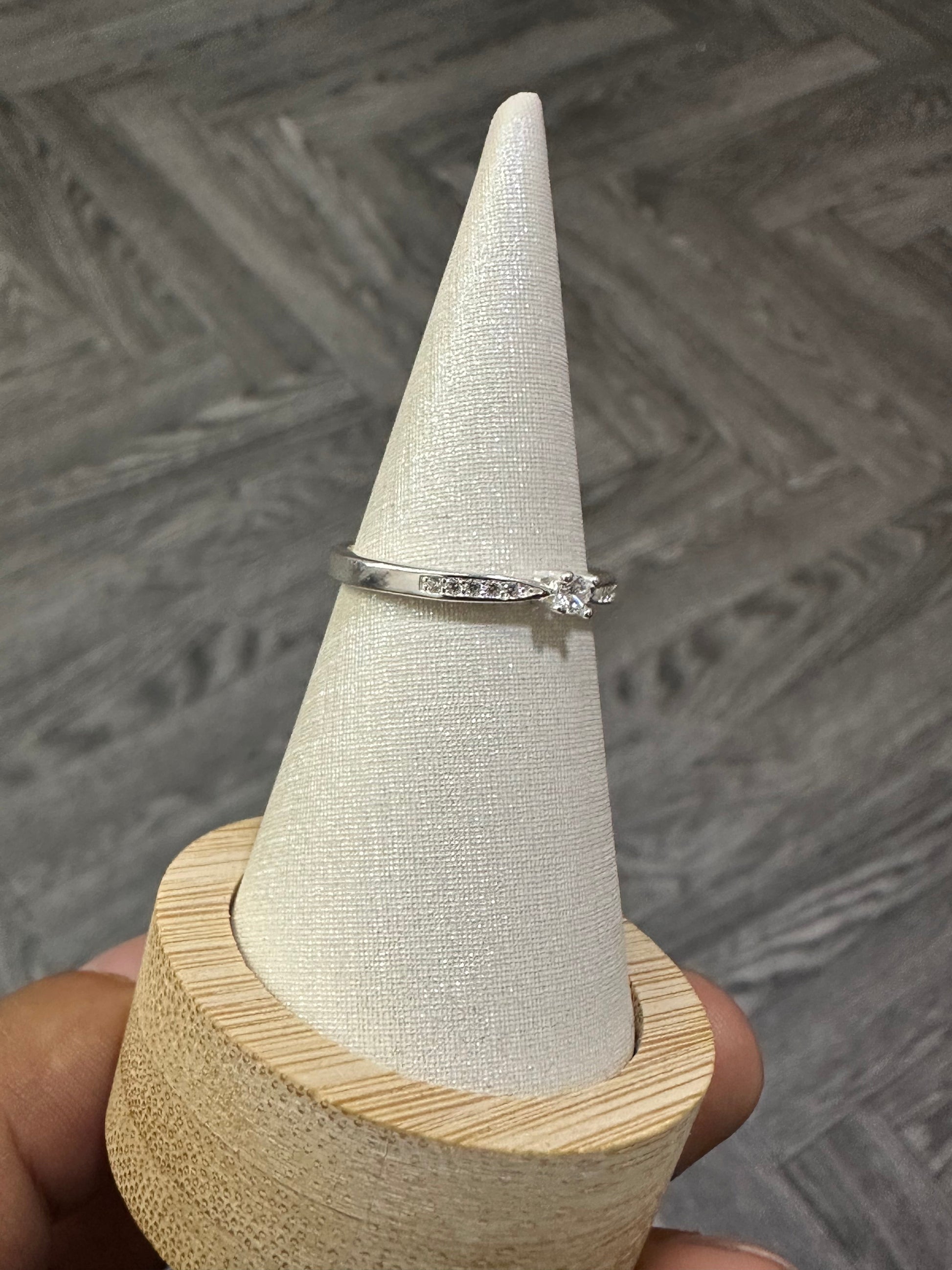 Anillo promesa circon pequeño - Extravaganza accesorios