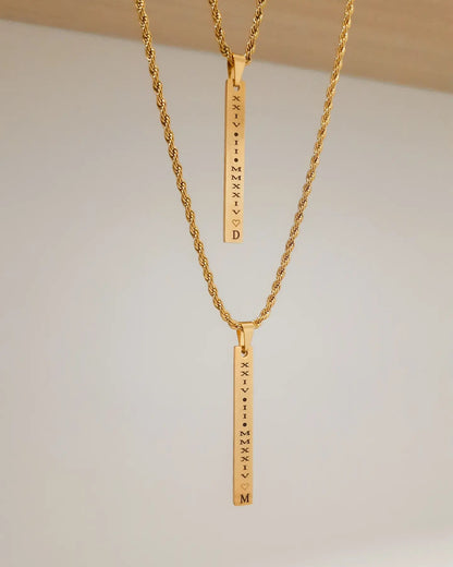 Cadena personalizada para pareja - Extravaganza accesorios