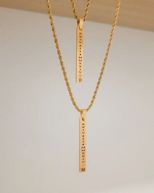 Cadena personalizada para pareja - Extravaganza accesorios