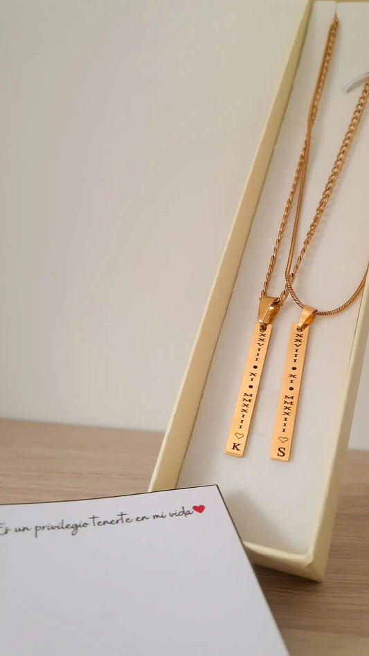 Cadena personalizada para pareja - Extravaganza accesorios