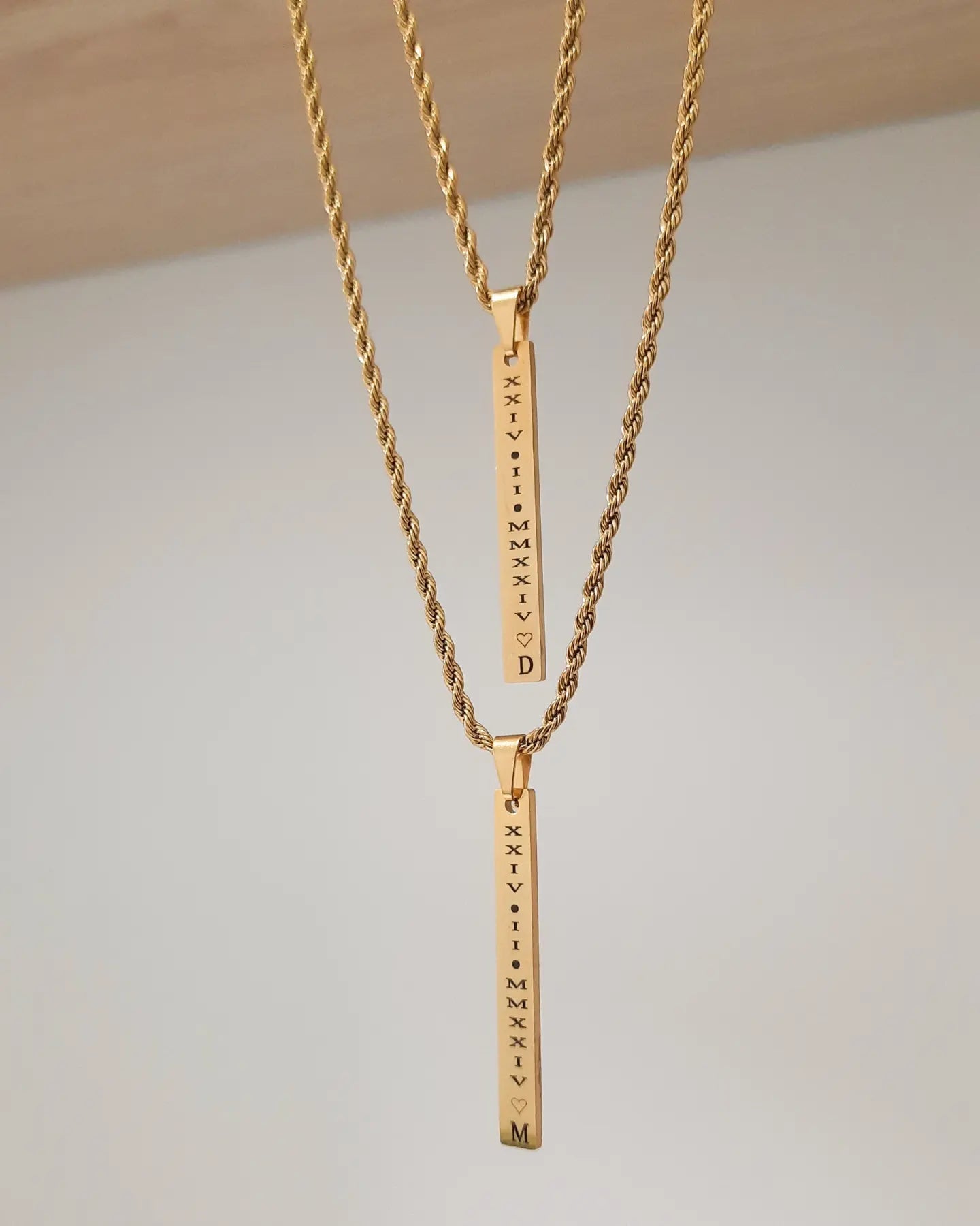 Cadena personalizada para pareja - Extravaganza accesorios