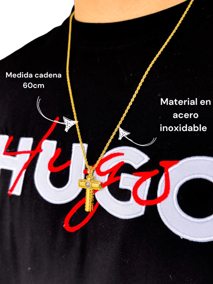 Cadena te amo en 100 idioma (cruz) - Extravaganza accesorios