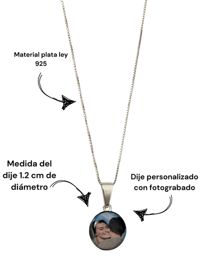 Cadena y dije en plata para dama - Extravaganza accesorios