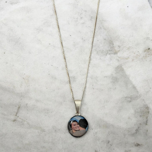 Cadena y dije en plata para dama