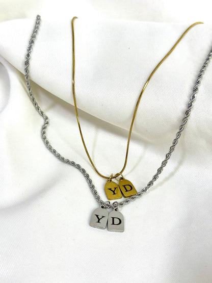 Cadenas con dijes mini (dobles) personalizadas - Extravaganza accesorios