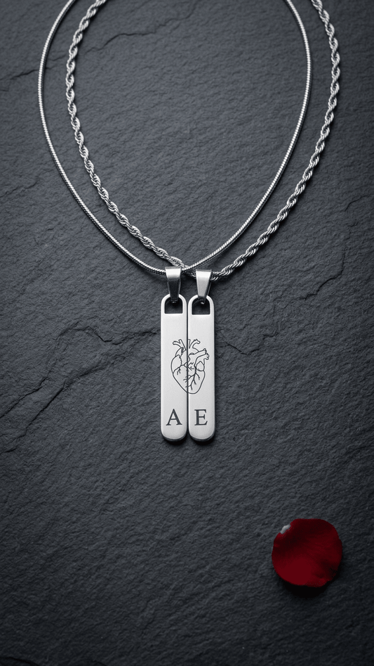 Cadenas personalizadas con dije rectangular largo - Extravaganza accesorios