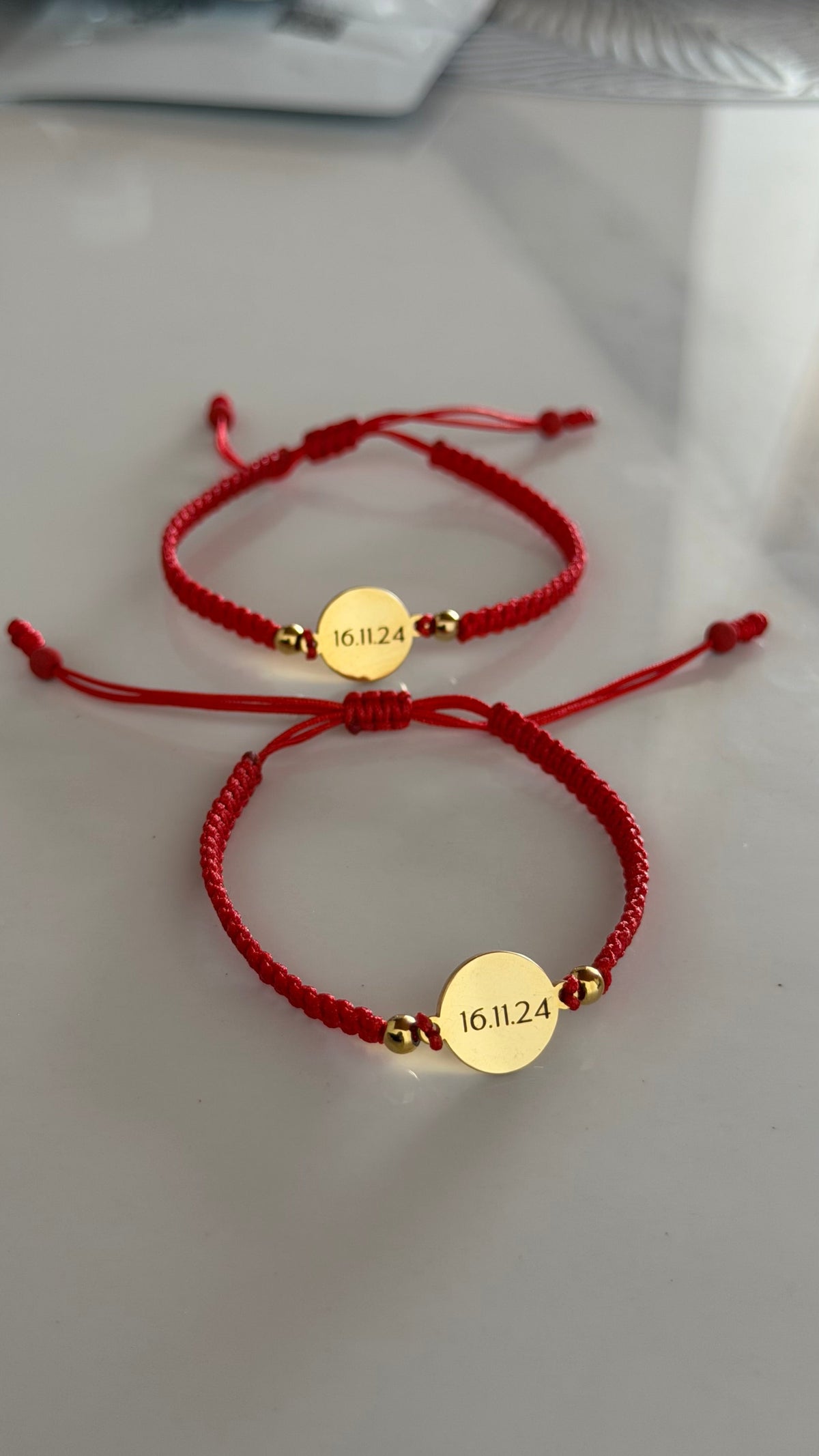 Par pulseras tejidas círculo de amor - Extravaganza accesorios