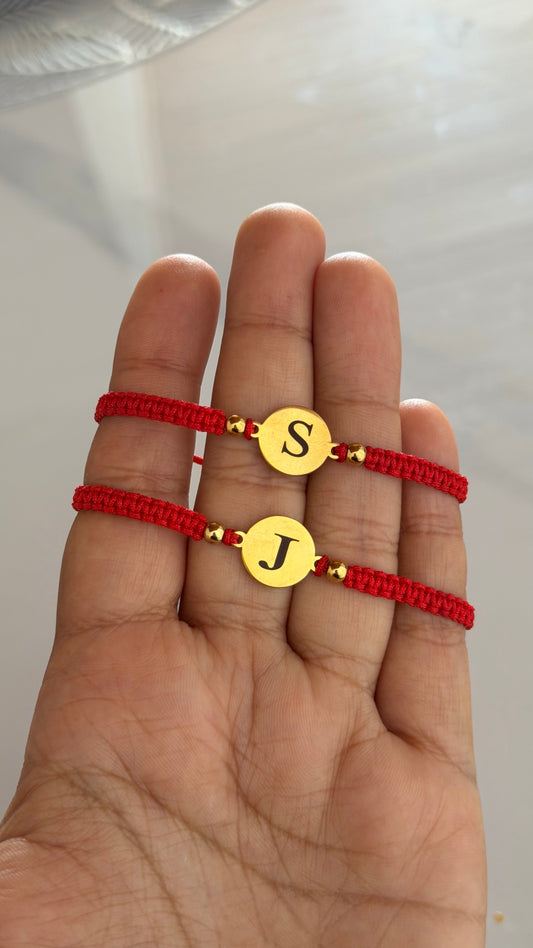 Par pulseras tejidas círculo de amor - Extravaganza accesorios