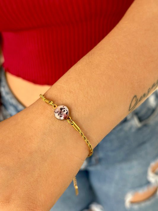 Pulsera lazo con fotografía - Extravaganza accesorios