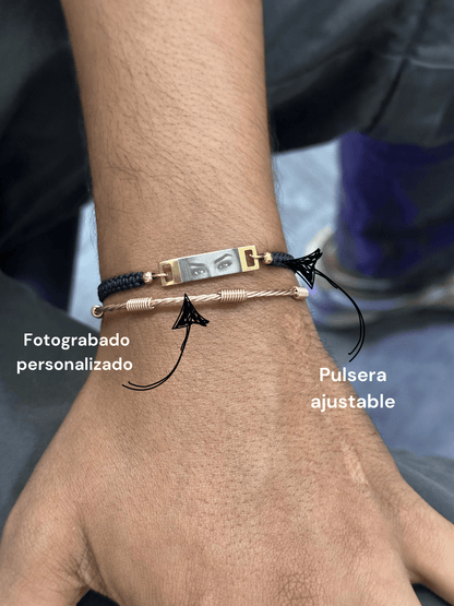 Pulsera mirada con tejido artesanal - Extravaganza accesorios