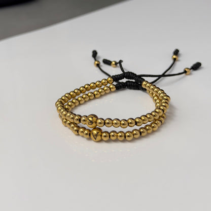 Pulseras en balín 4 acero inoxidable personalizadas con tus iniciales - Extravaganza accesorios