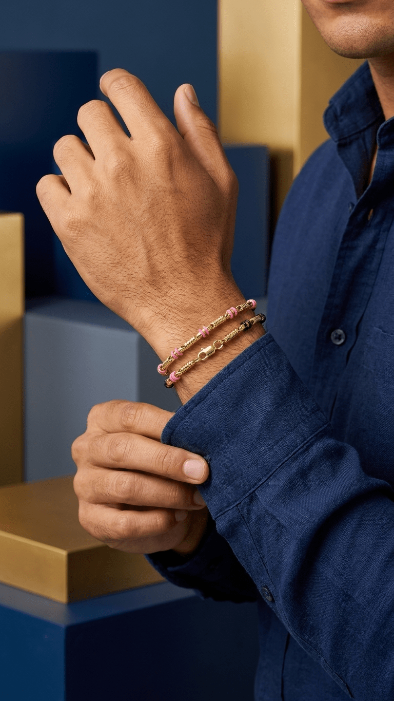 Pulseras en tejido rústico y con cauchos personalizadas - Extravaganza accesorios