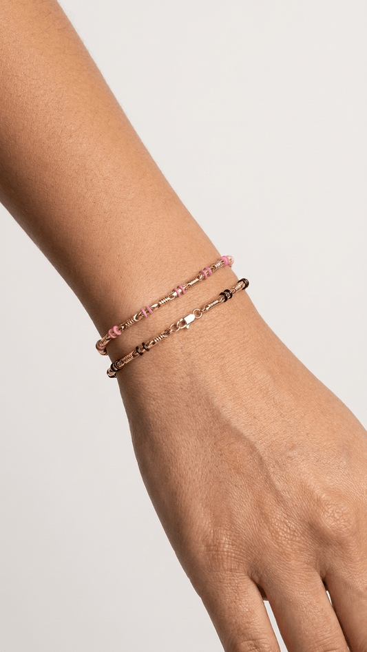 Pulseras en tejido rústico y con cauchos personalizadas - Extravaganza accesorios