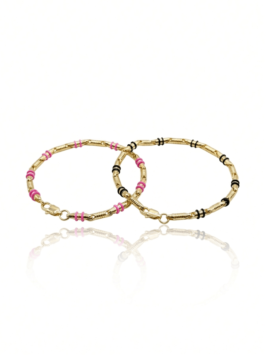 Pulseras en tejido rústico y con cauchos personalizadas - Extravaganza accesorios