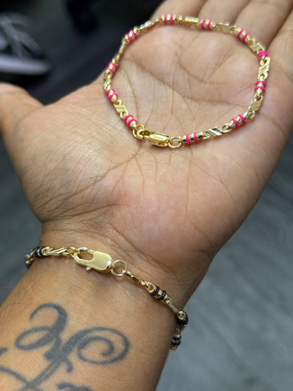 Pulseras rústicas personalizada con cauchos - Extravaganza accesorios