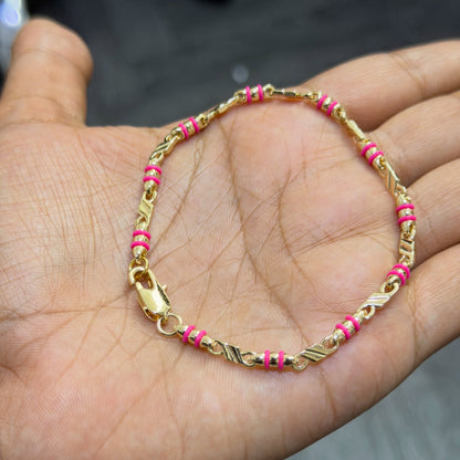 Pulseras rústicas personalizada con cauchos - Extravaganza accesorios