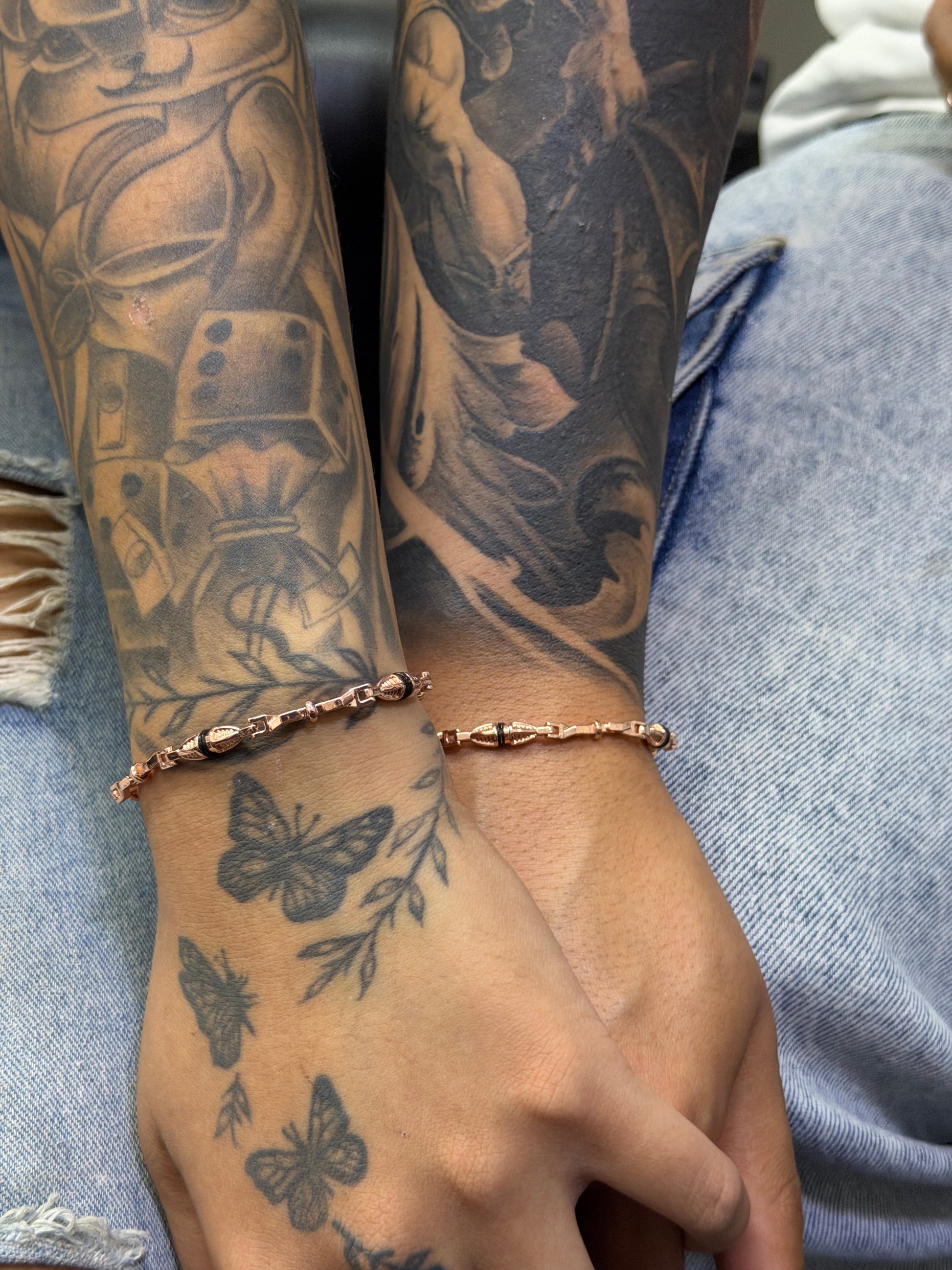 Pulseras tejido dubai para pareja - Extravaganza accesorios