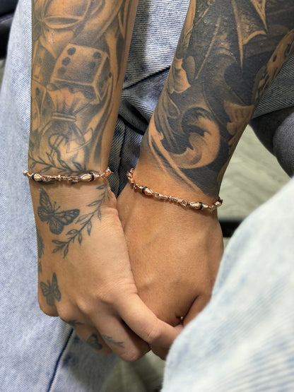Pulseras tejido dubai para pareja - Extravaganza accesorios