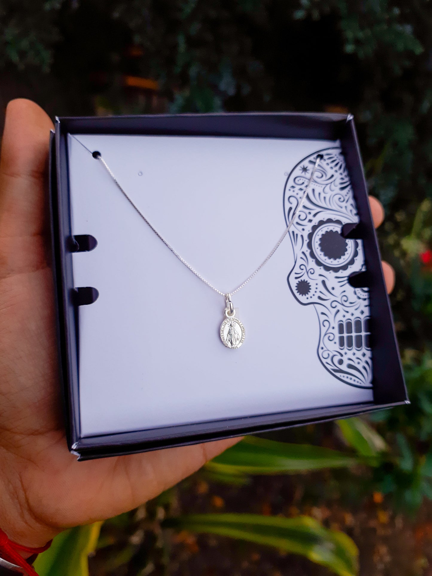 Cadena en plata dije virgen dama - Extravaganza accesorios