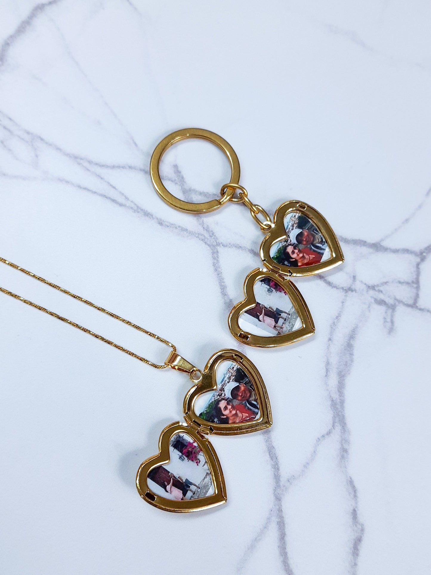 Cadena relicario corazon dorado - Extravaganza accesorios