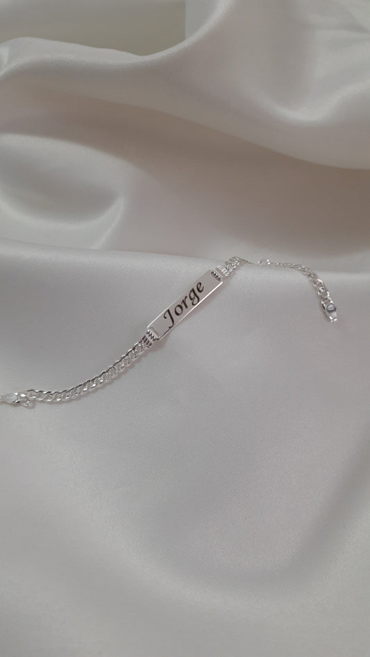 Esclava en plata de caballero - Extravaganza accesorios